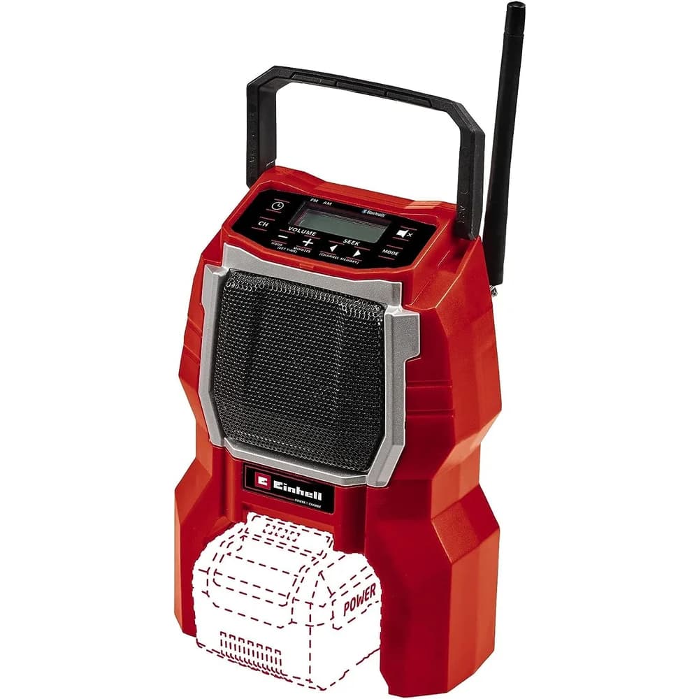 Einhell TC-RA 18 Li BT - Solo (rot/schwarz, Bluetooth, ohne Akku und Ladegerät)