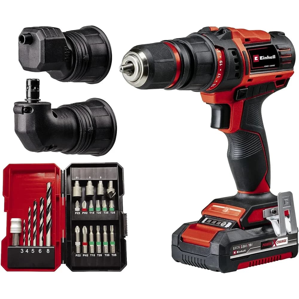 Einhell Akku-Bohrschrauber TE-CD 18/45 3X-Li +22 1x2,0Ah