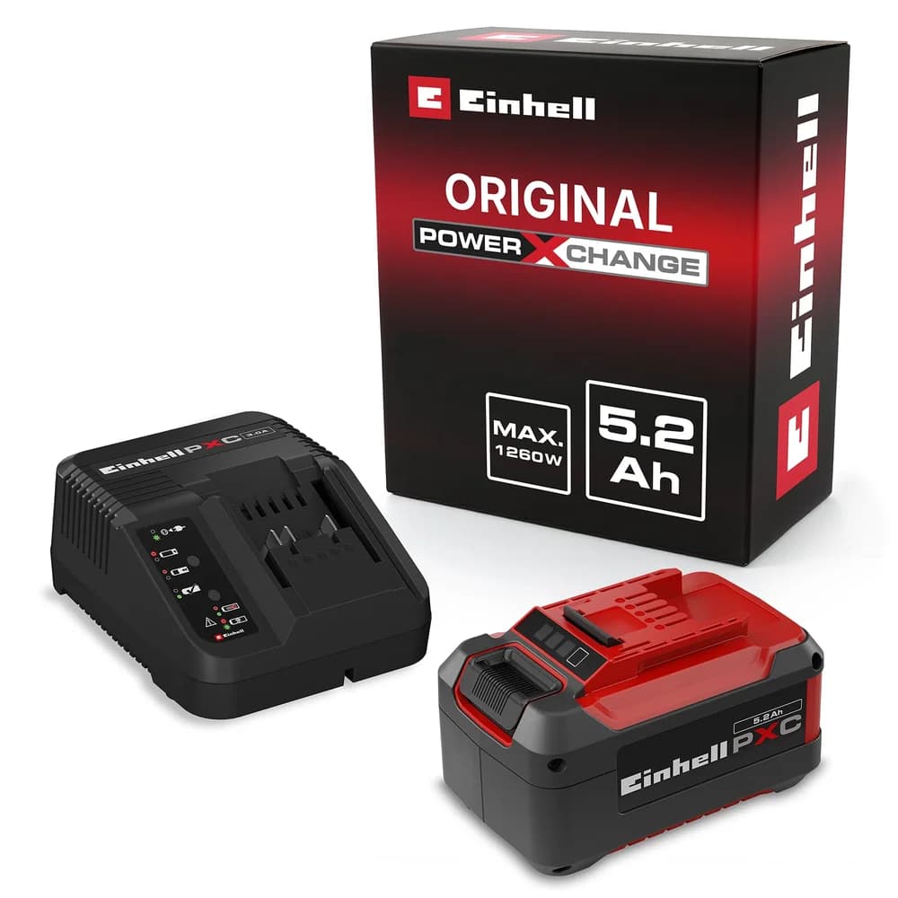 Einhell Akku-Starterset PXC 4A Power 5,2 Ah Fastcharger 4512147
