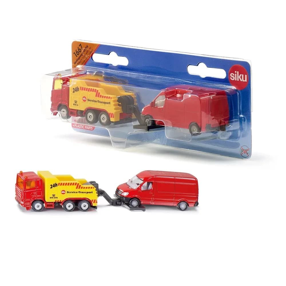 Siku Abschleppwagen mit Transporter