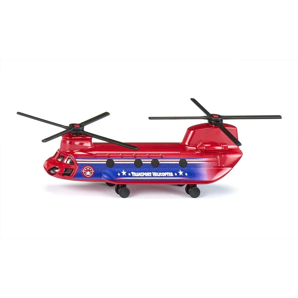 Siku Spielzeug-Auto siku 1689 Transporthubschrauber – Metallspielzeug Rot/Blau