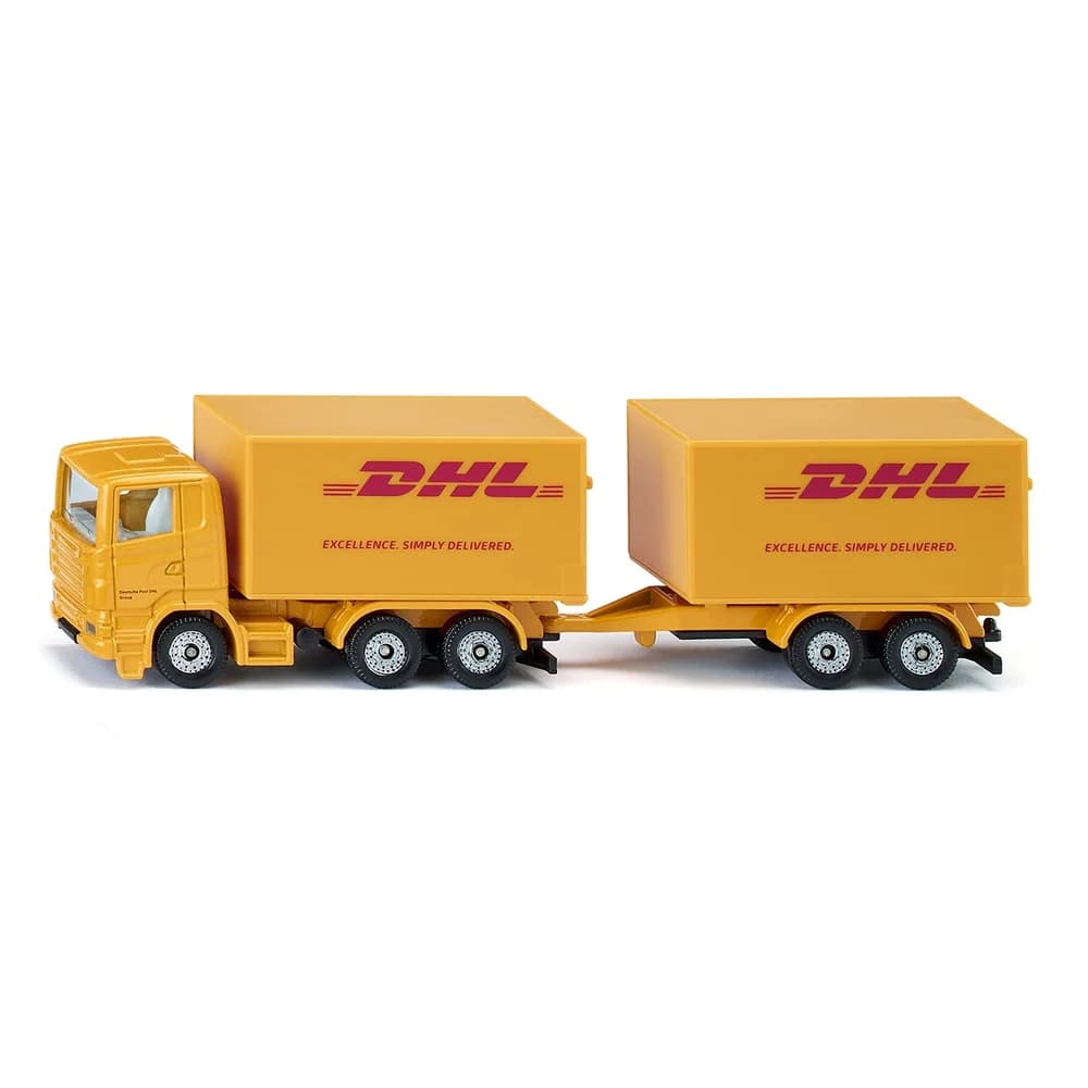 Siku Modellauto SIKU 1694 LKW mit Anhänger DHL