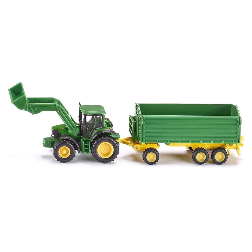 SIEPER Spielzeug-Auto Siku 1843 John Deere mit Frontlader grün