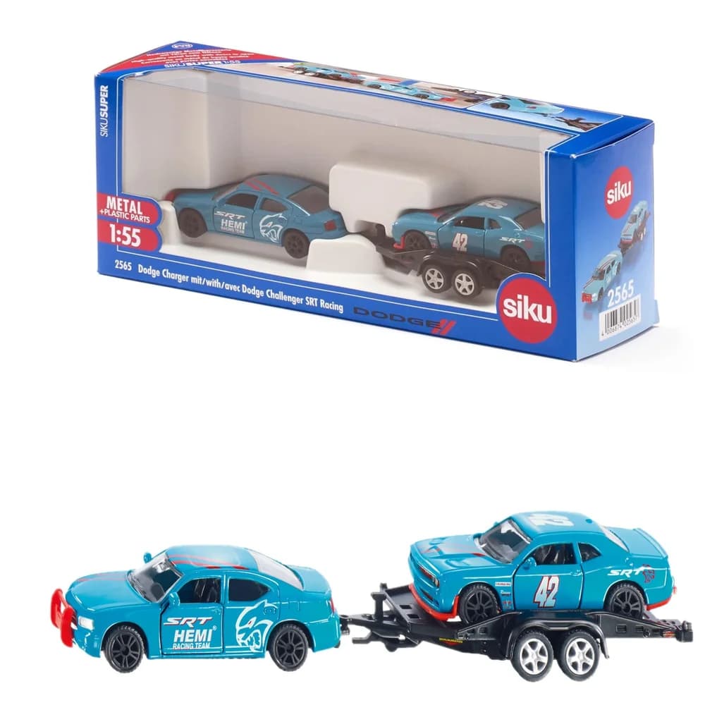 SIKU 2565 Super - Dodge Charger mit Dodge Challenger SRT Racing