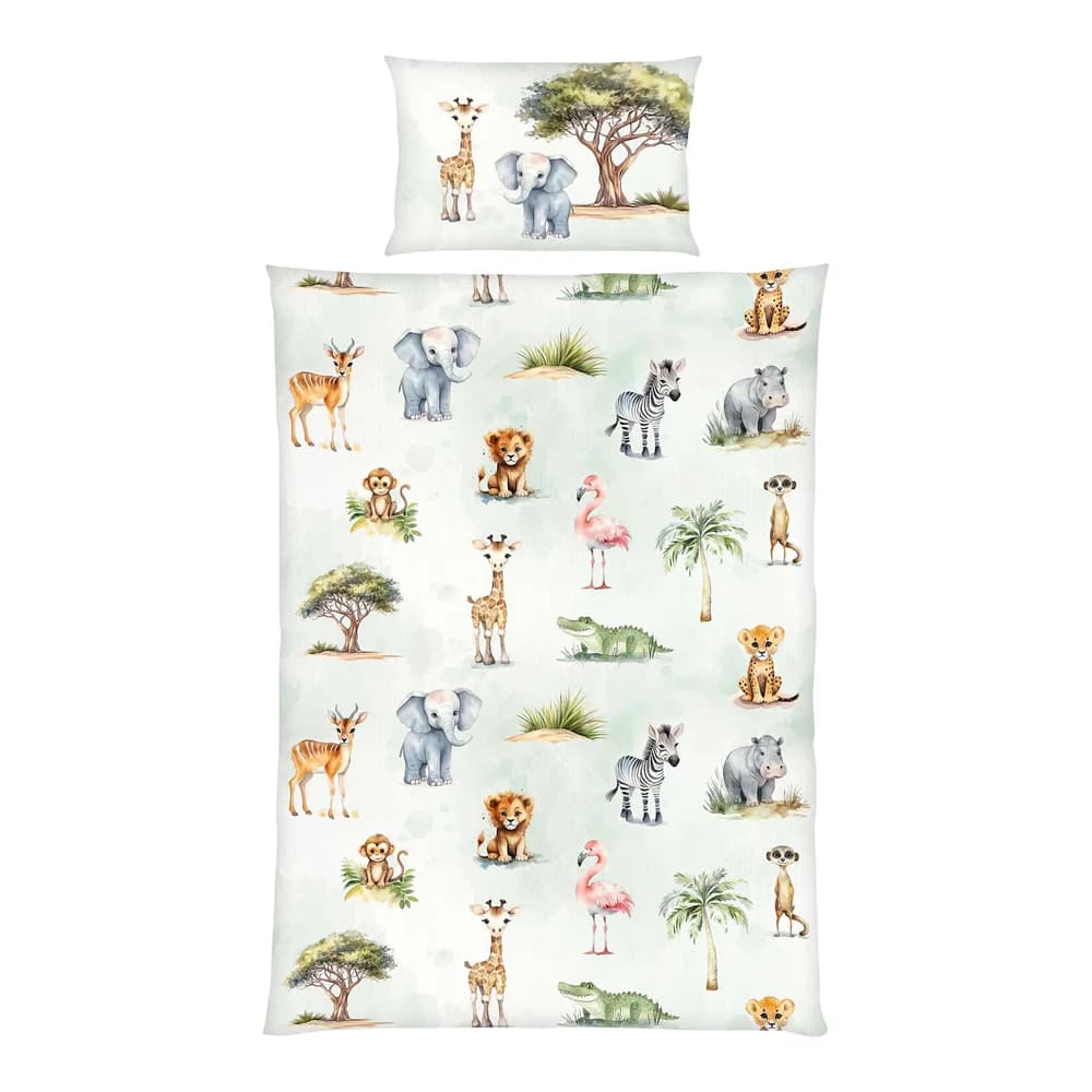 Baby Best Babybettwäsche Baby Best Safari, Renforcé, 2 teilig bunt
