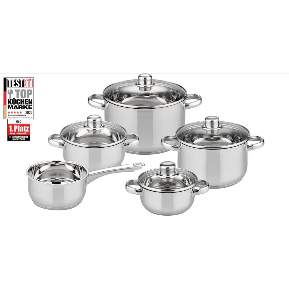 ELO Topf-Set 5-teilig GALACTICA, Edelstahl - mit Deckel