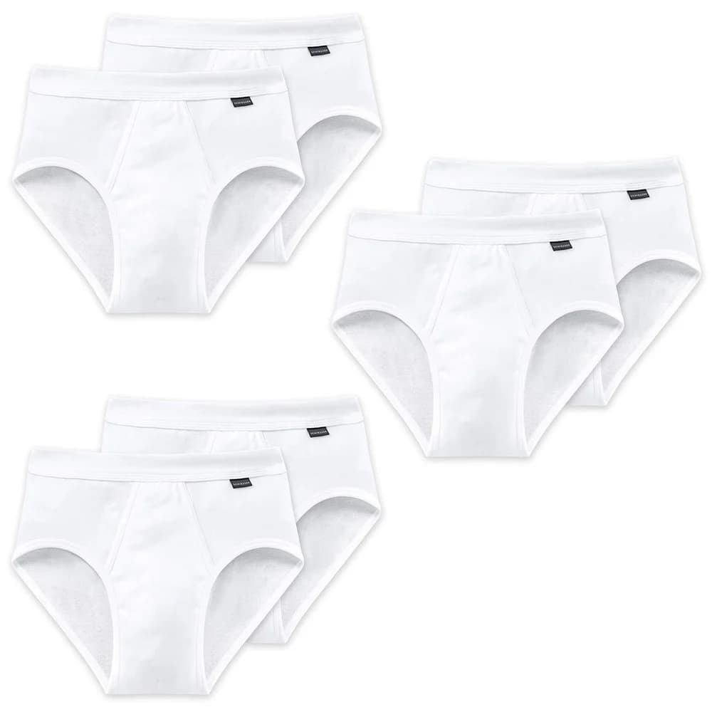 Schiesser Slip Essentials (2er-Pack) mit komfortablem Softbund weiß 6