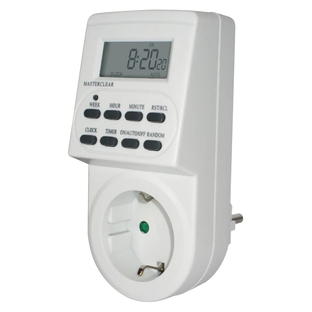 Brennenstuhl 1506550 Elektrischer Timer Weiß Tages-/Wochenzeitschaltuhr