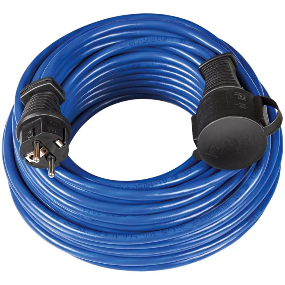 Brennenstuhl Verlängerungskabel 25m, SUPER-SOLID 1169820 Verlängerungskabel, (25.00 cm) blau