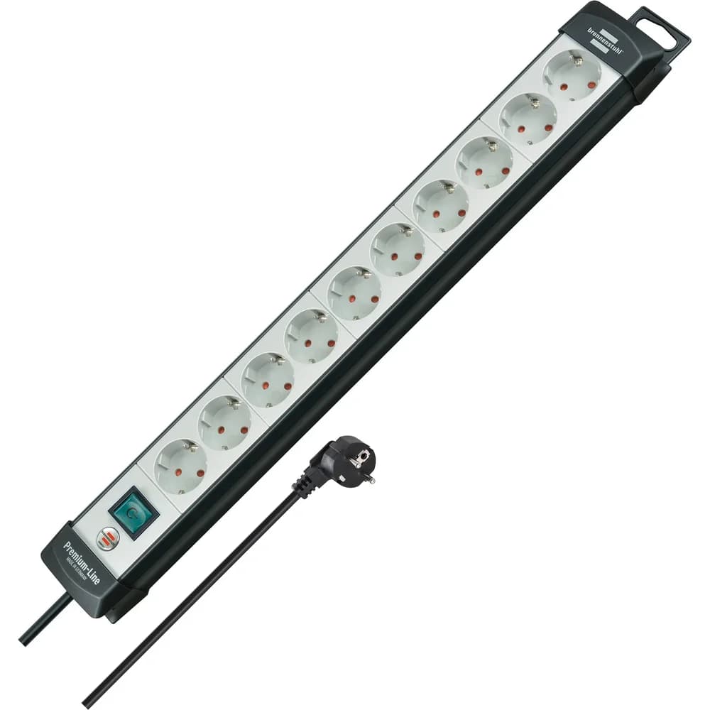 Brennenstuhl Premium-Line 10-fach schwarz/hellgrau, 3 m