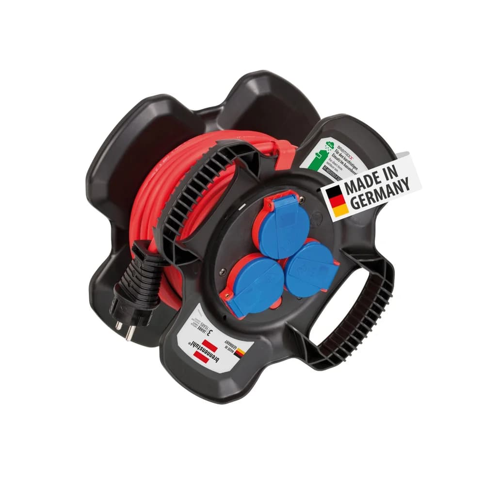 Gummi-Kabelhaspel X-Gum IP44 10m AT-N05V3V3-F 3G1,5