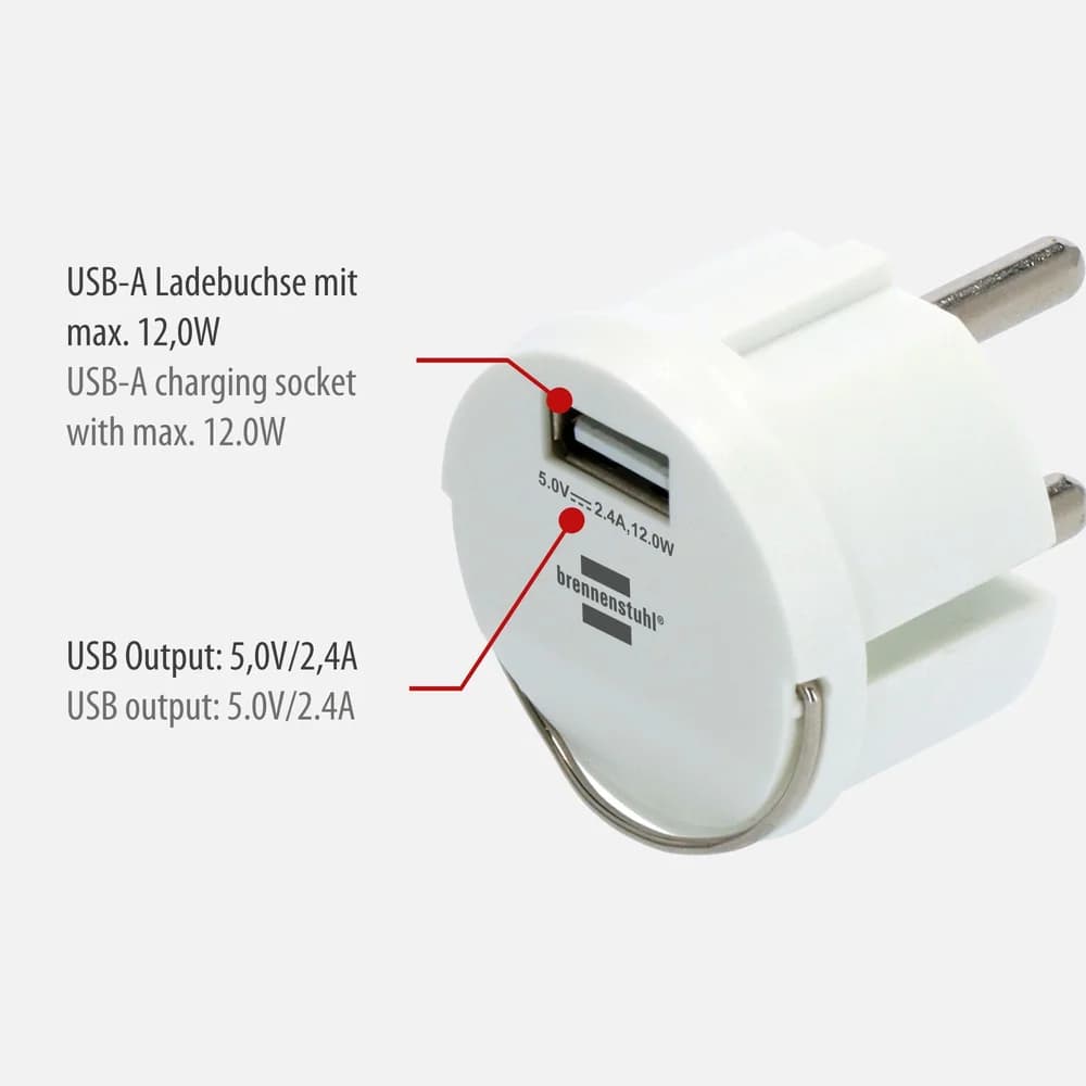 Brennenstuhl 1508110 Steckdose USB Weiß