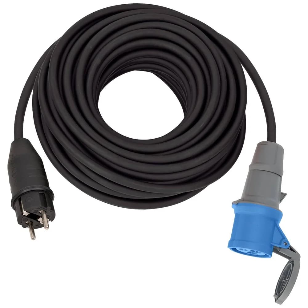 Brennenstuhl 1132910100 Verlängerungskabel 25 m Draußen Schwarz, Blau