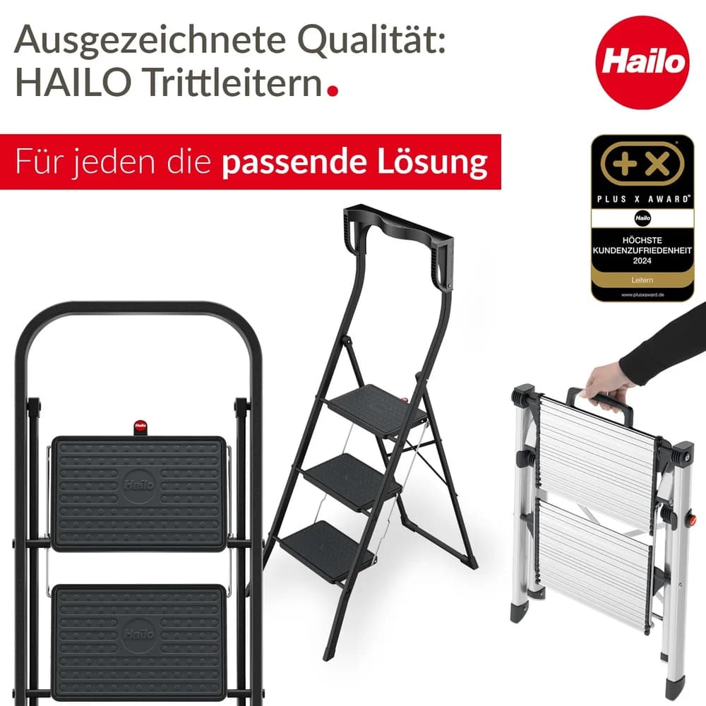 Hailo D60 StandardLine Klapptritt 2x3 Stufen