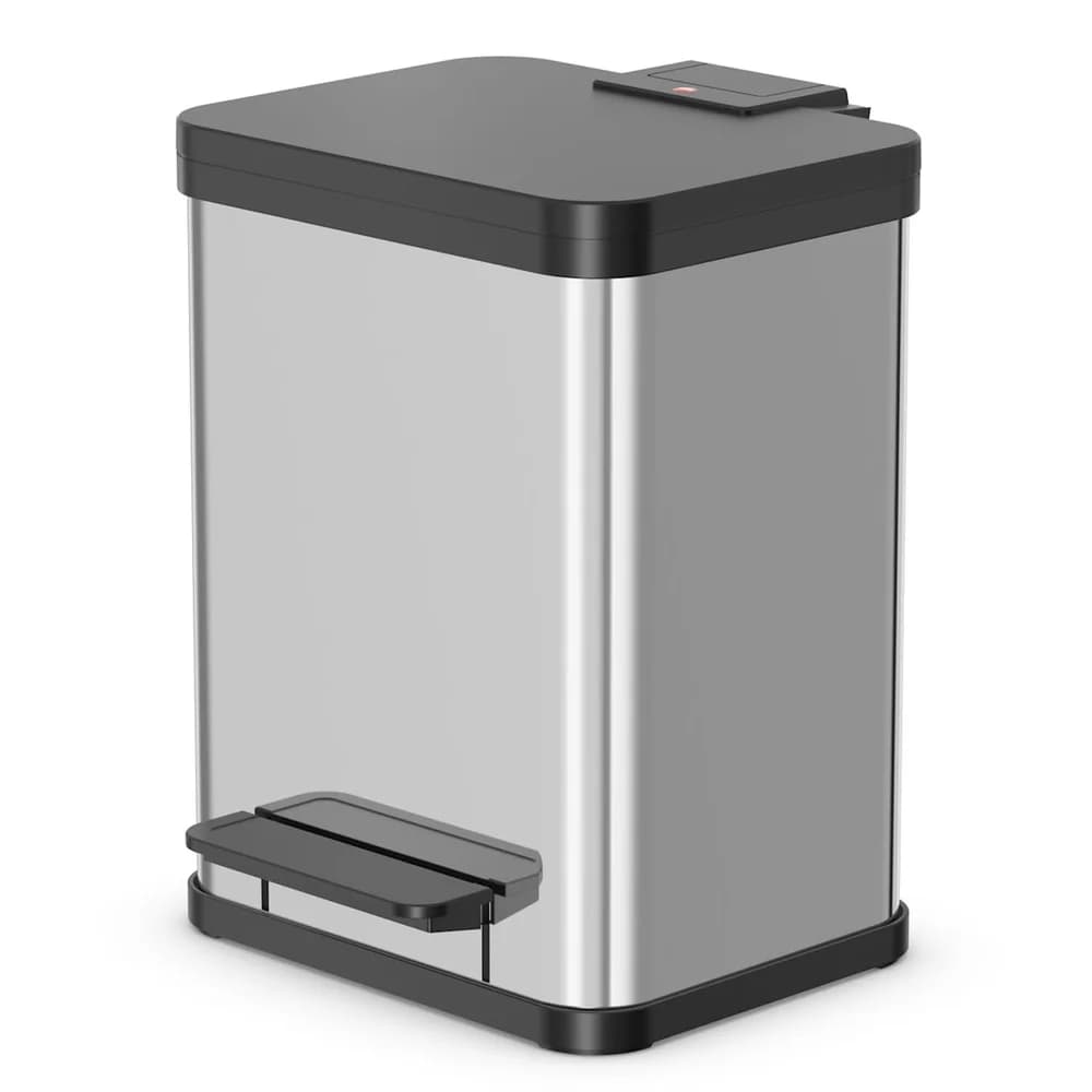 Hailo Mülleimer »Öko uno Plus M« Edelstahl 17 Liter silber, 32x43x33 cm