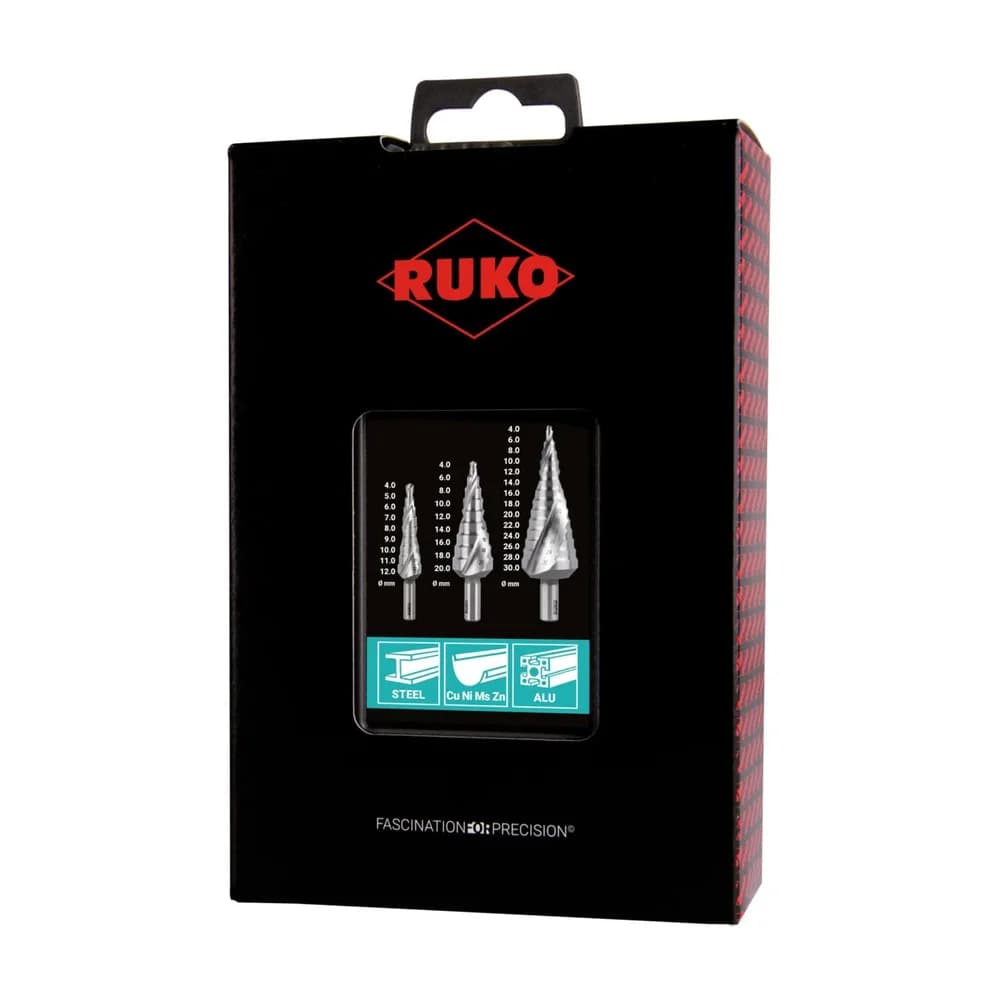 RUKO 101026RO - Stufenbohrersatz, 4,0 - 30,0 mm, 3-teilig