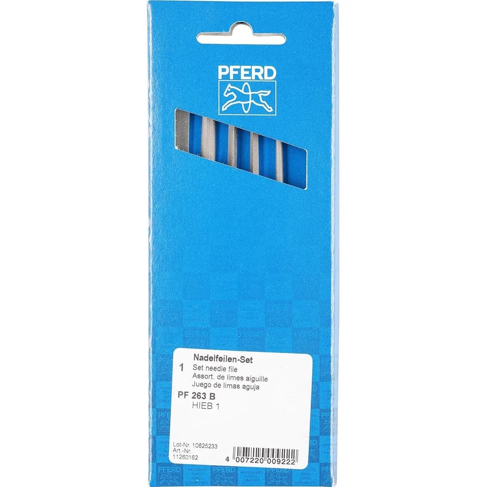 PFERD TOOLS Präzisions-Nadelfeilen-Set 6-tlg. 160mm Schweizer Hieb 1, mittel