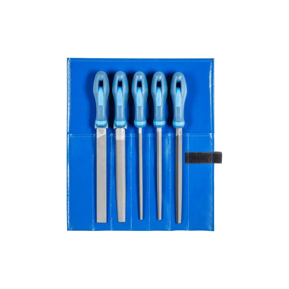 PFERD 11800531 - Werkstattfeilen-Set WR 5-tlg. in Rolltasche 200mm, Hieb 1