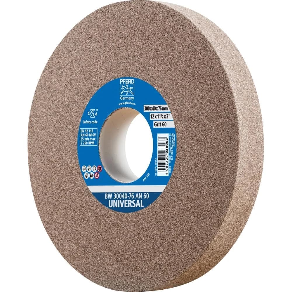 PFERD TOOLS Schleifbockscheibe Ø 300x40mm Bohrung-Ø 76 mm A60 für universelle Schleifaufgaben