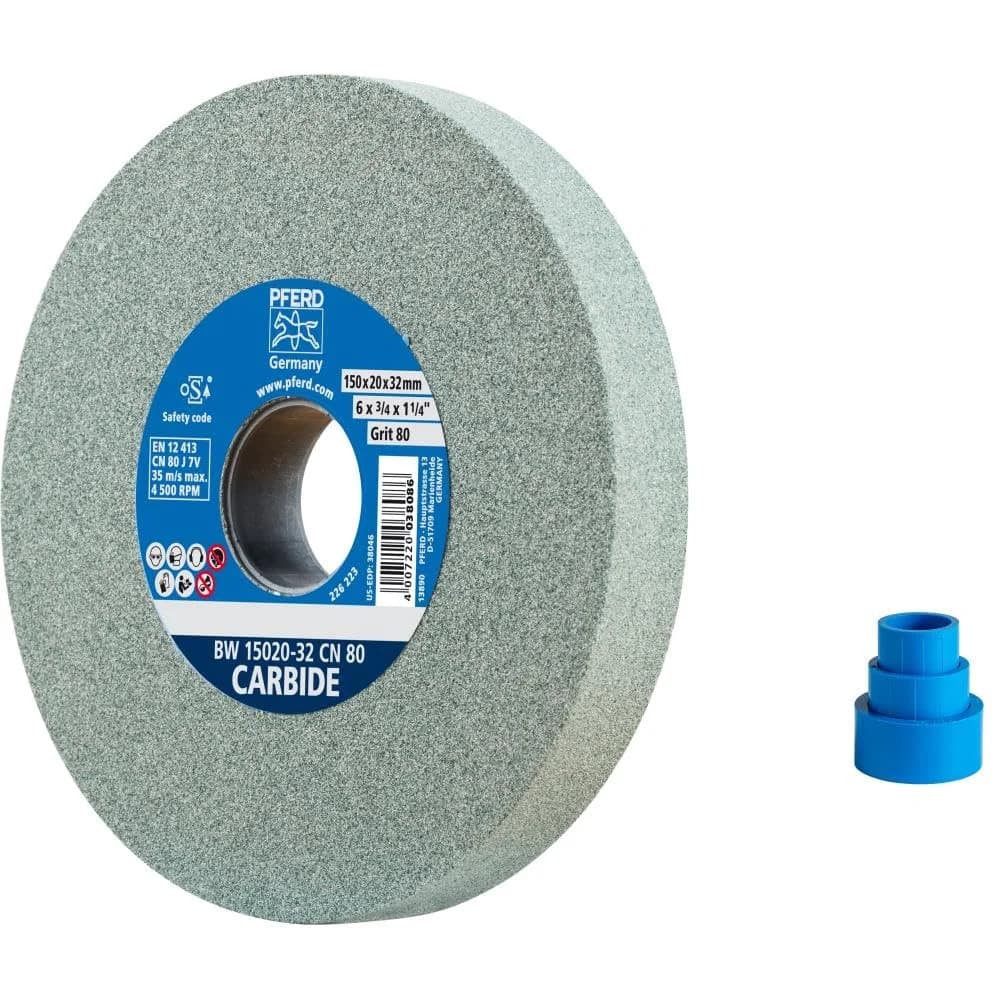 PFERD 39009724 - Schleifbockscheibe Ø 150x20mm Bohrung-Ø 32 mm SiC80