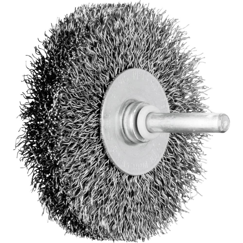 PFERD TOOLS POS Rundbürste ungezopft RBU Ø70x15 mm Schaft-Ø6 mm Stahl-Draht-Ø0,30