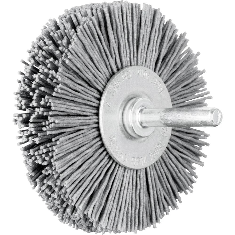 PFERD TOOLS POS Rundbürste ungezopft RBU Ø70x15 mm Schaft-Ø6 mm SiC-Filament-Ø0,90 Korn 180