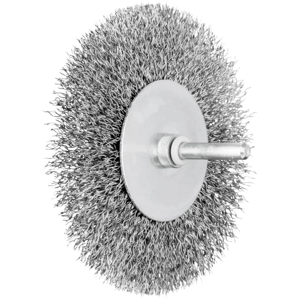 PFERD TOOLS POS Rundbürste ungezopft RBU Ø100x10mm Schaft-Ø6 mm Stahl-Draht-Ø0,30