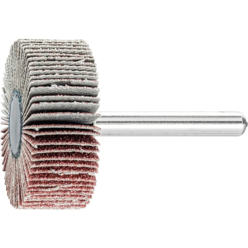 PFERD TOOLS Korund Fächerschleifer F Ø 40x15 mm Schaft-Ø 6 mm A80 für Feinschliff und Finish