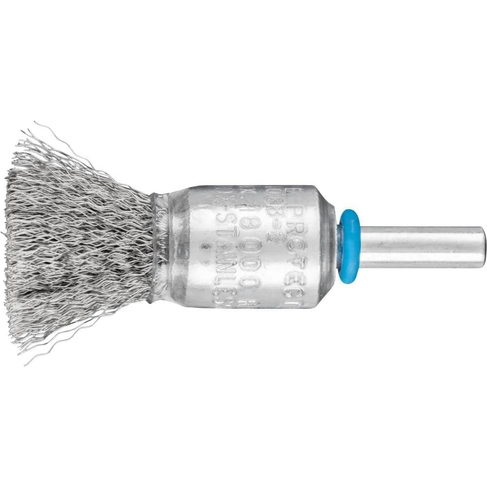 PFERD TOOLS Pinselbürste ungezopft PBU Ø15 mm Schaft-Ø6 mm Edelstahl-Draht-Ø0,20