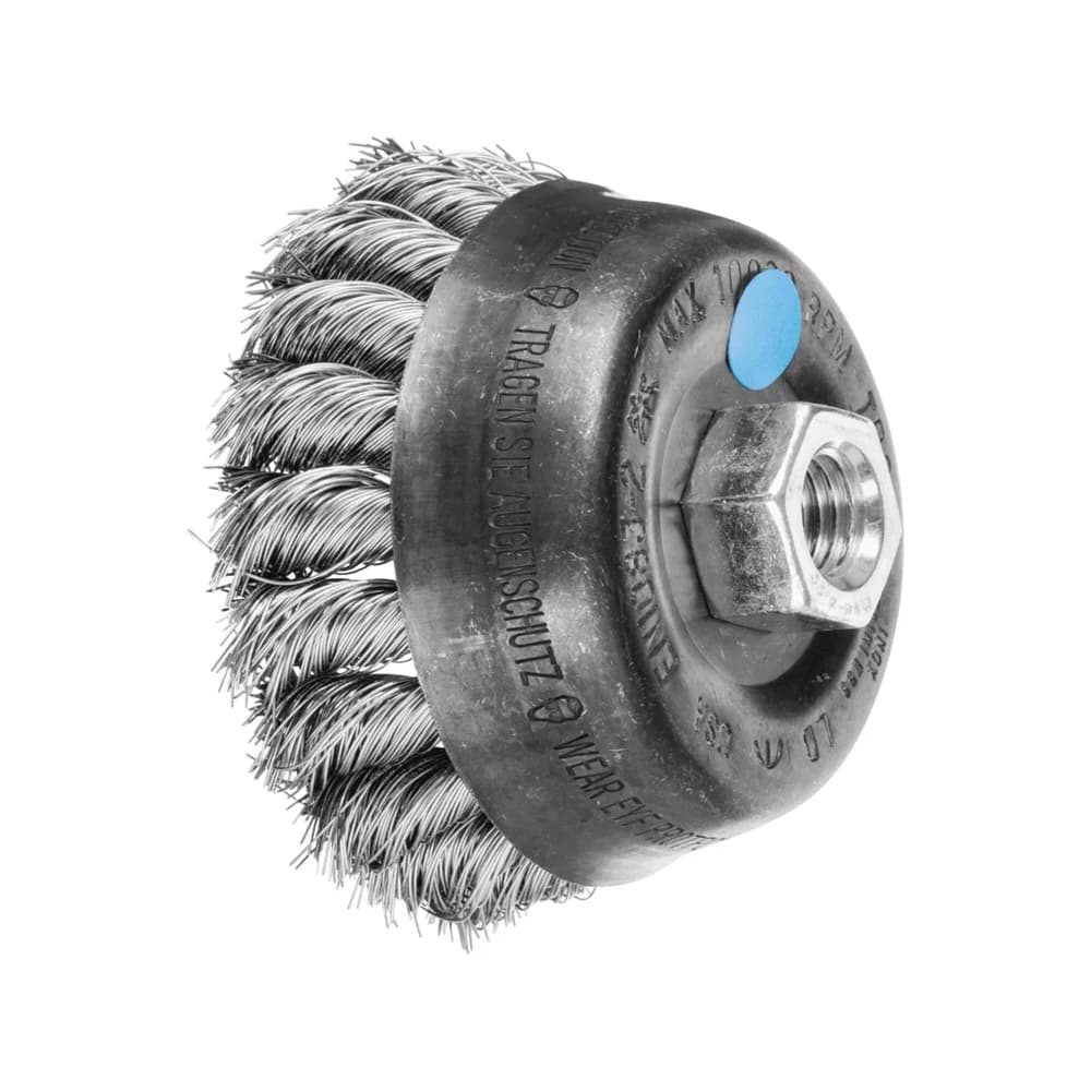 PFERD TOOLS Topfbürste gezopft TBG Ø 80mm M14 Edelstahl-Draht-Ø 0,35 mm Winkelschleifer (1)