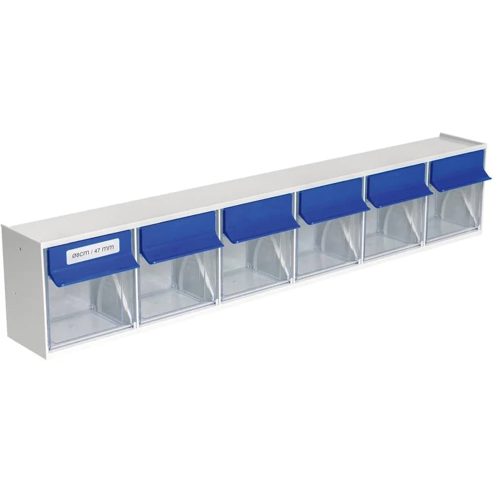 Hünersdorff MultiStore Riegel Nr. 6 schlagfester Kunststoff lichtgrau B601xT112,5xH94mm