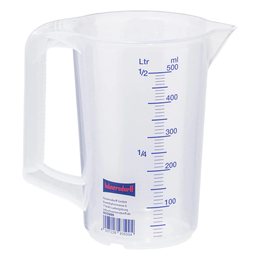 hünersdorff Messkanne 500 ml Polypropylen transparent - 935000