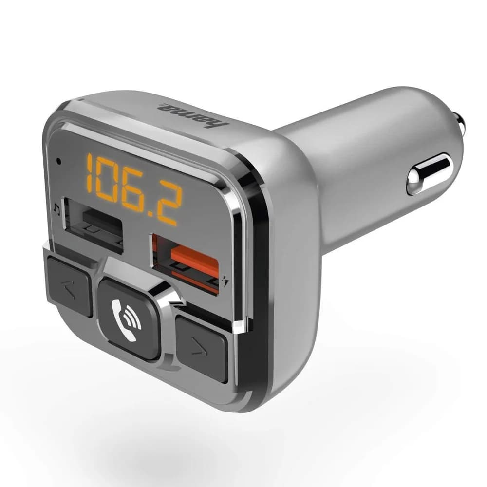 Hama FM-Transmitter mit Bluetooth®- und Freisprechfunktion (00014165) KFZ-Transmitter