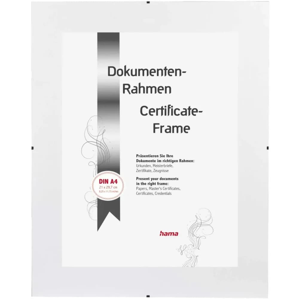 Hama Bilderrahmen Bildhalter Clip-Fix 21x29cm Normalglas