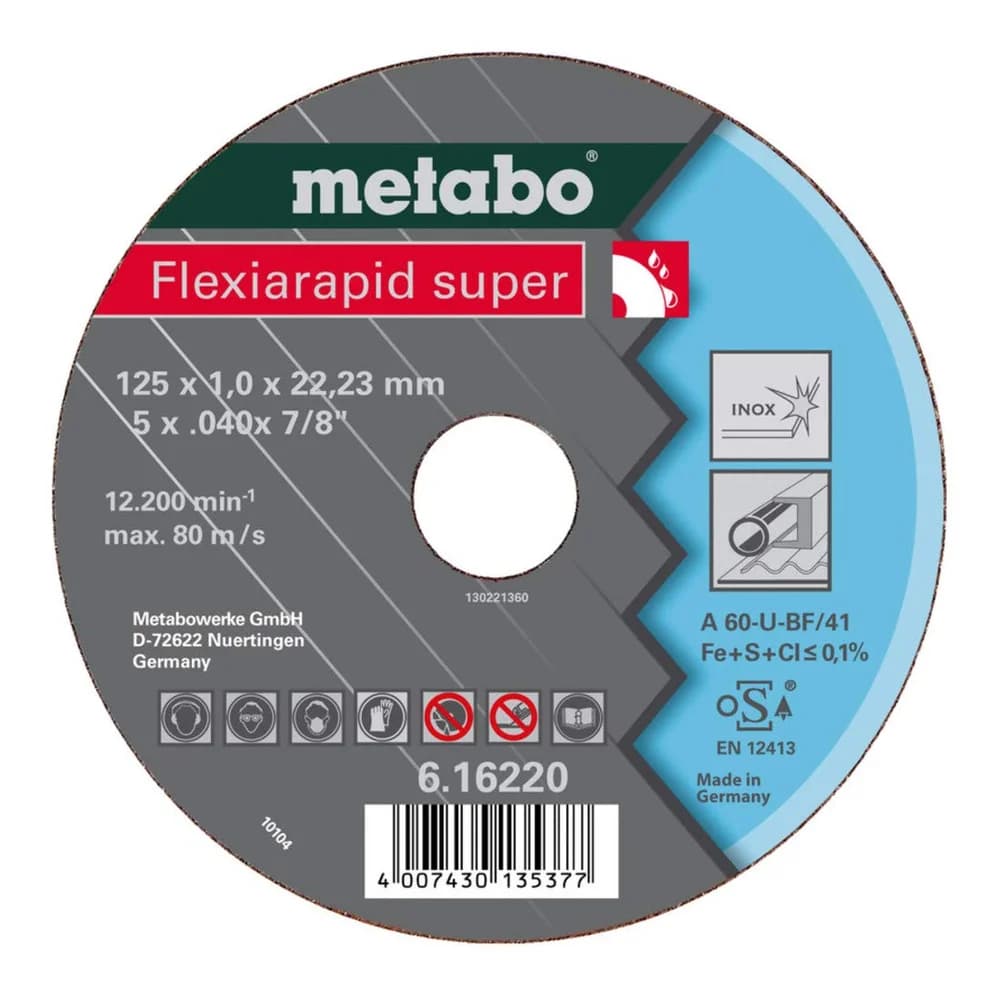 Metabo Flexiarapid super 180x1,6 x22,23 Inox