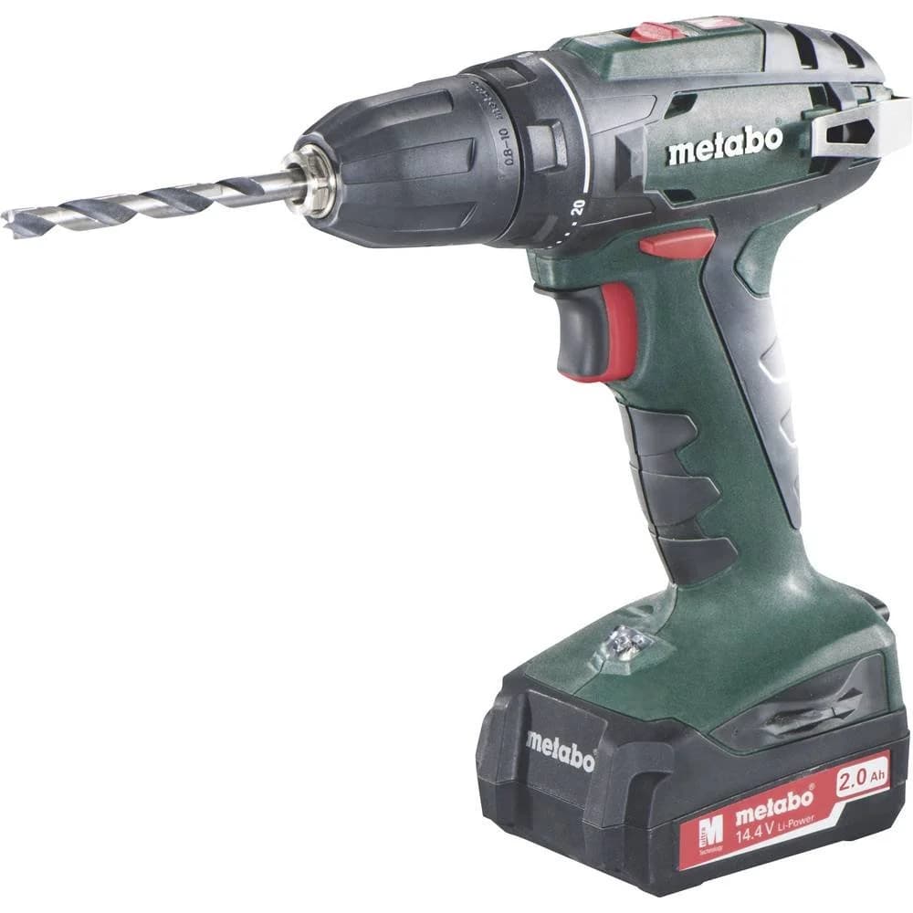 metabo Akku-Schrauber BS 14,4V + 2x schwarz