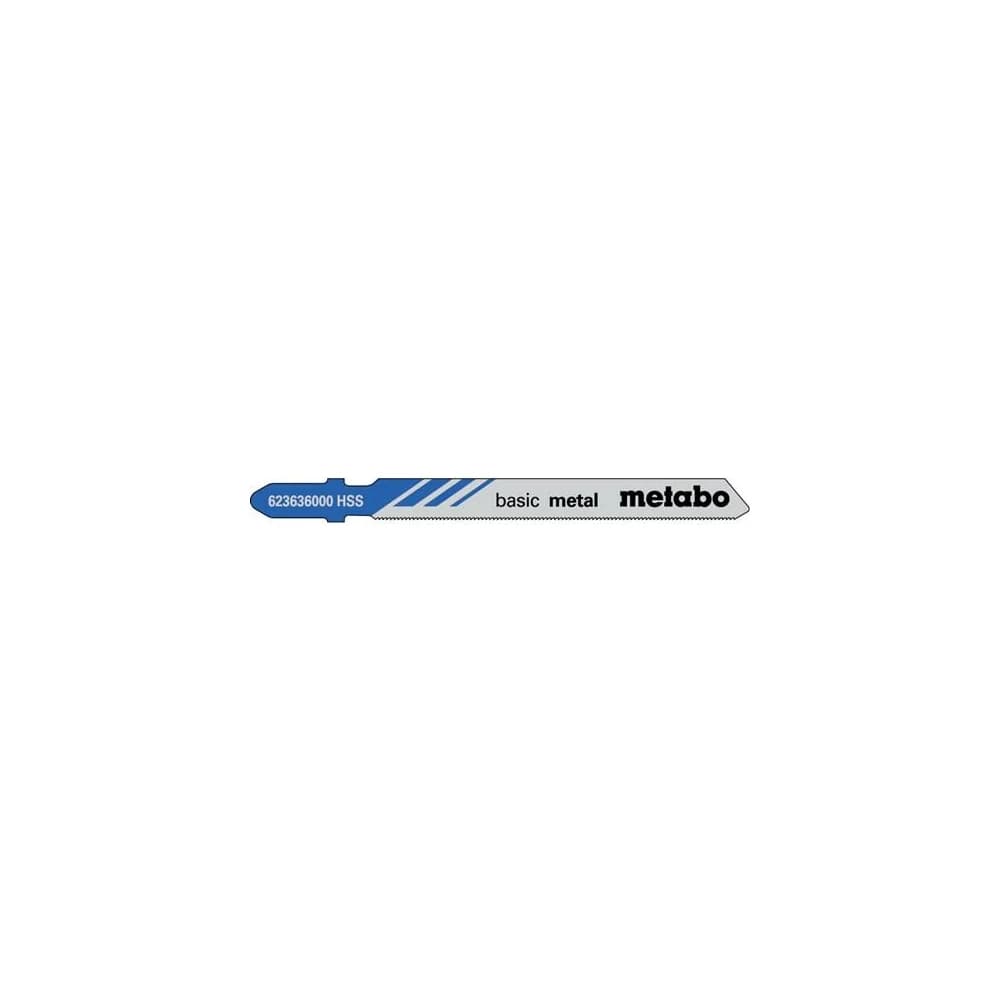 Metabo 5x Stichsägeblätter für Metall 66 / 0,7 mm Classic gefräst (623636000)