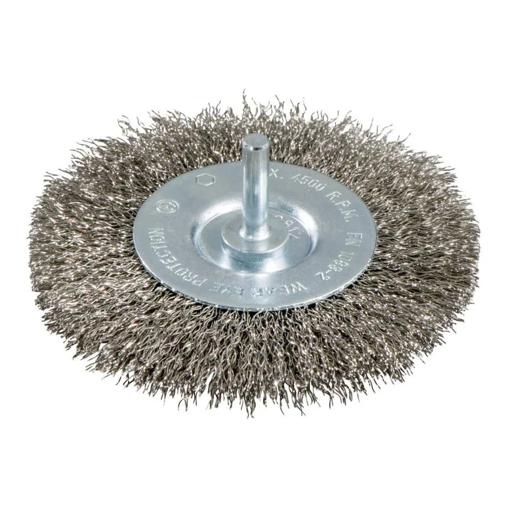Metabo Rundbürste 75x0,3 mm/ 6 mm, Edelstahl, gewellt, mit 6 mm Schaft