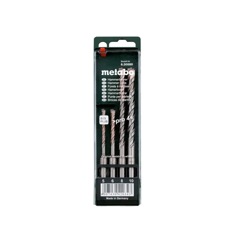Metabo SDS-Plus Pro 4-Bohrersatz 4tlg. Beton Mauerwerk Naturstein 630580000