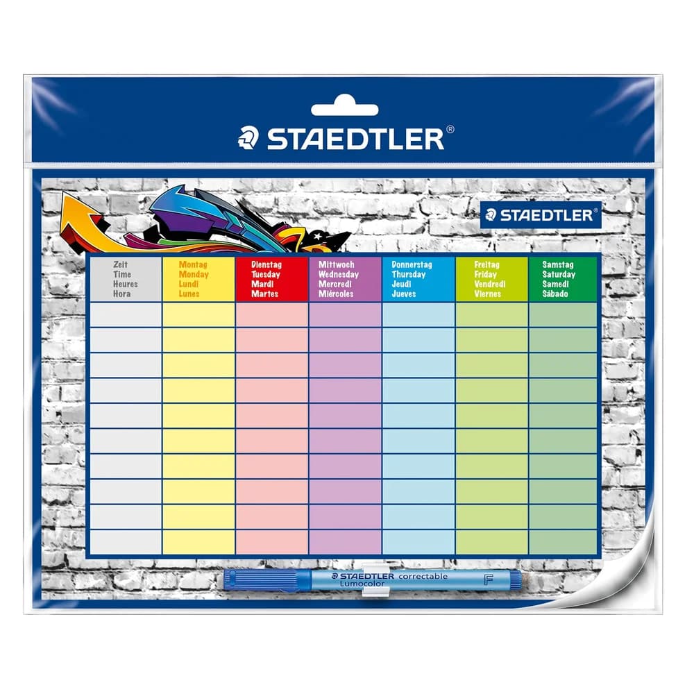 STAEDTLER Wandtafel Stundenplan Lumocolor 30x20cm