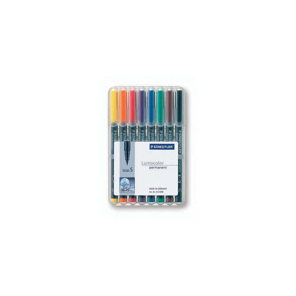 STAEDTLER Folienstift Lumocolor permanent / sortiert Inh.8 313 WP8