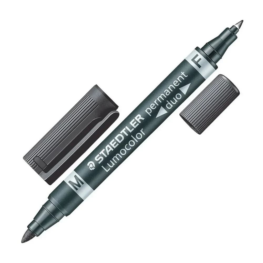 STAEDTLER Permanentmarker Lumocolor 348-9 schwarz, (10-tlg) schwarz