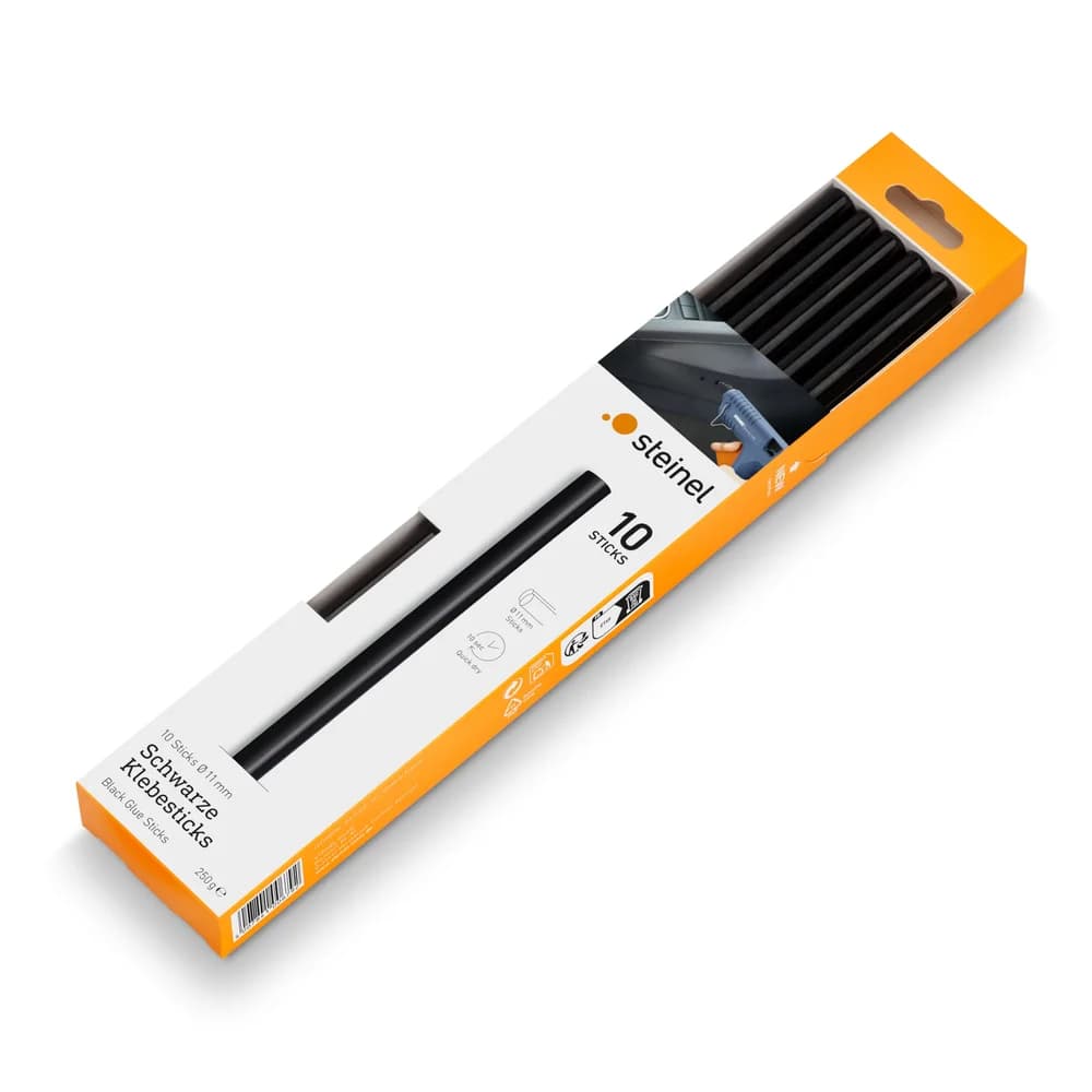 STEINEL 006792 - Heißklebestick, Ø 11 mm, schwarz, 10 Stück