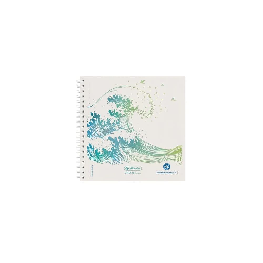Herlitz GREENline Notizbuch 100 Blätter Weiß
