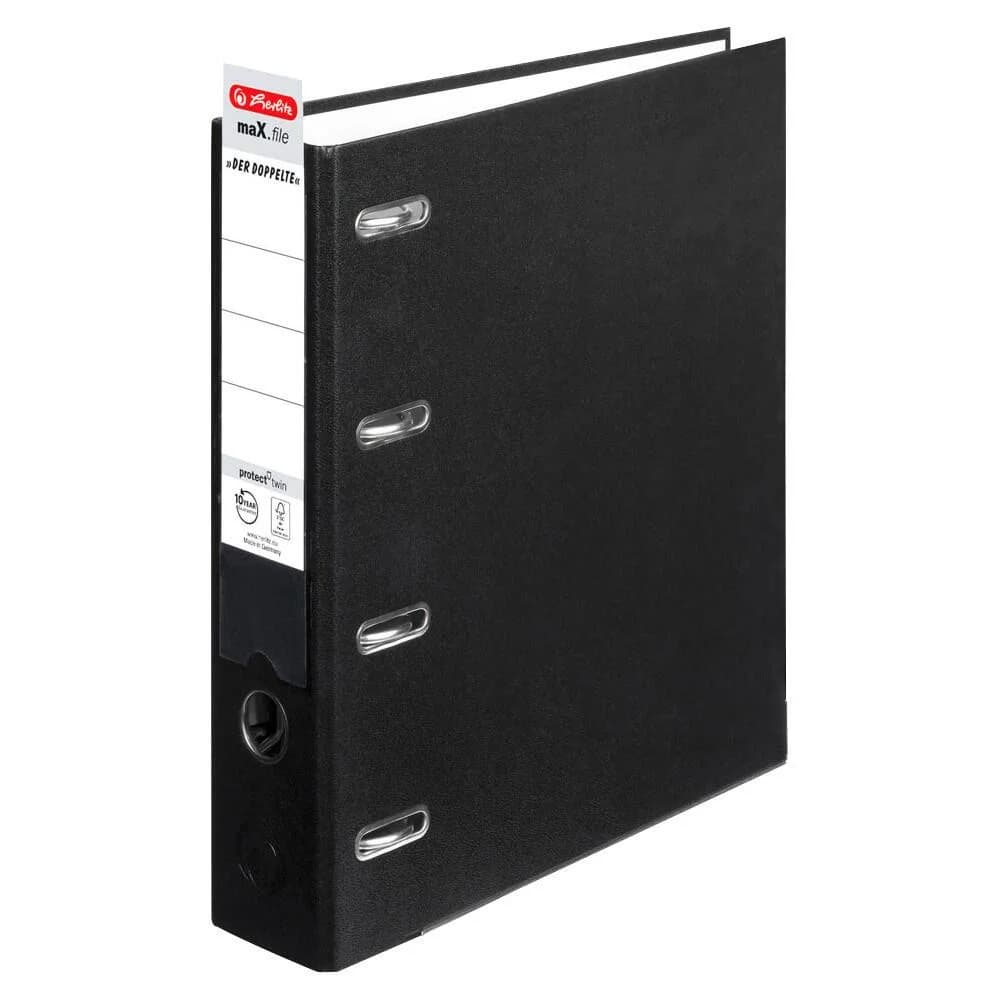 Herlitz 10842250 Ringmappe A4 Schwarz