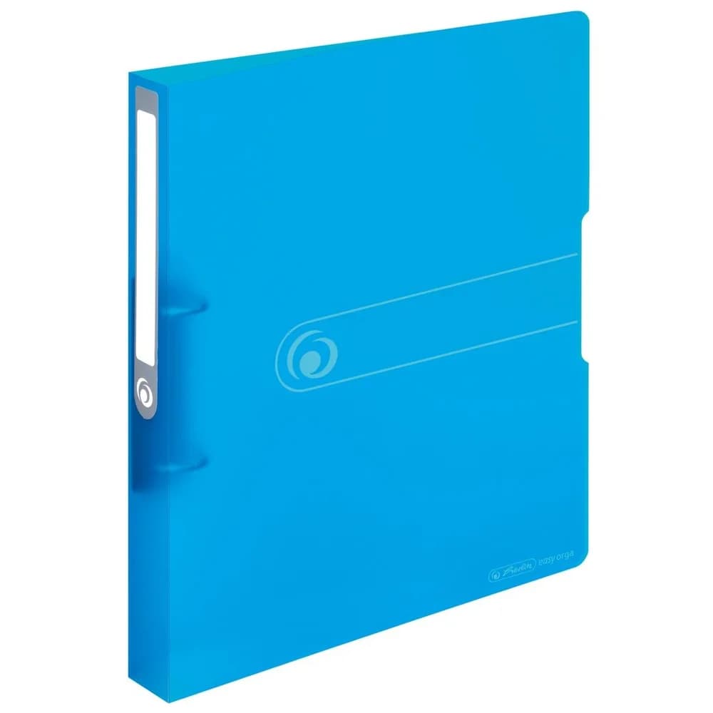 Herlitz Ringbuch 11205762 DIN A4 2Ringe 25mm transparent blau