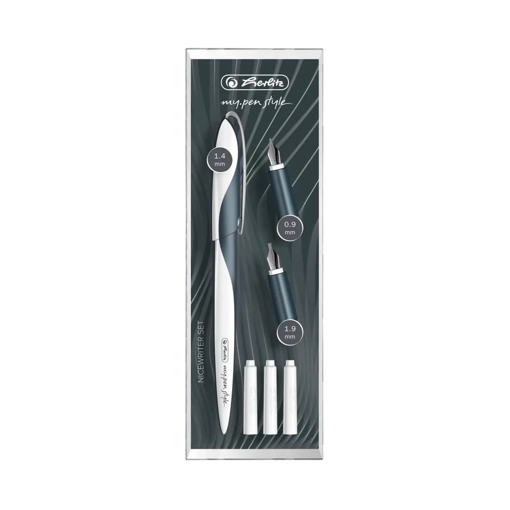 Herlitz Kalligrafie Set Nicewriter Set my.pen style Dark Shale