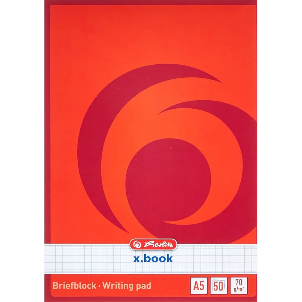 herlitz Briefblock DIN A5 kariert