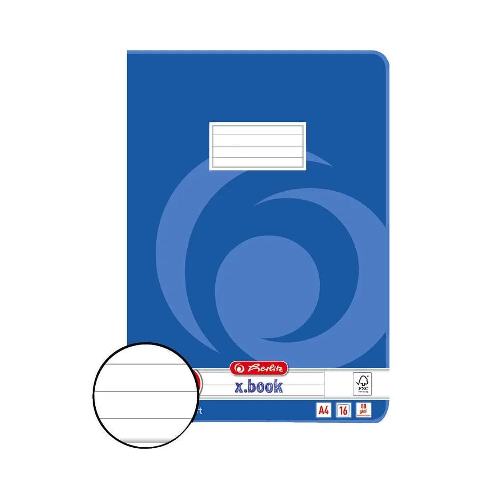 herlitz Schulheft A4 80g/qm Lineatur 25