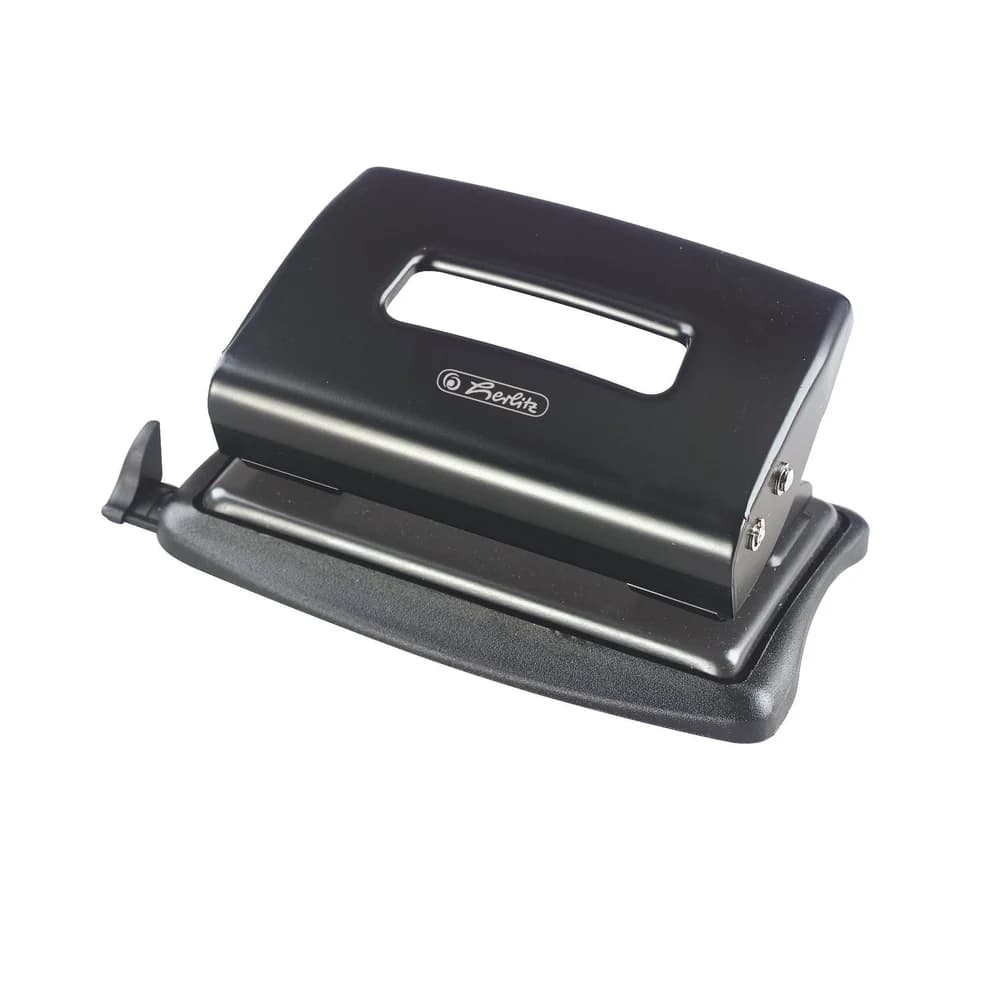 herlitz Locher 1,2mm schwarz mit Anschlagschiene